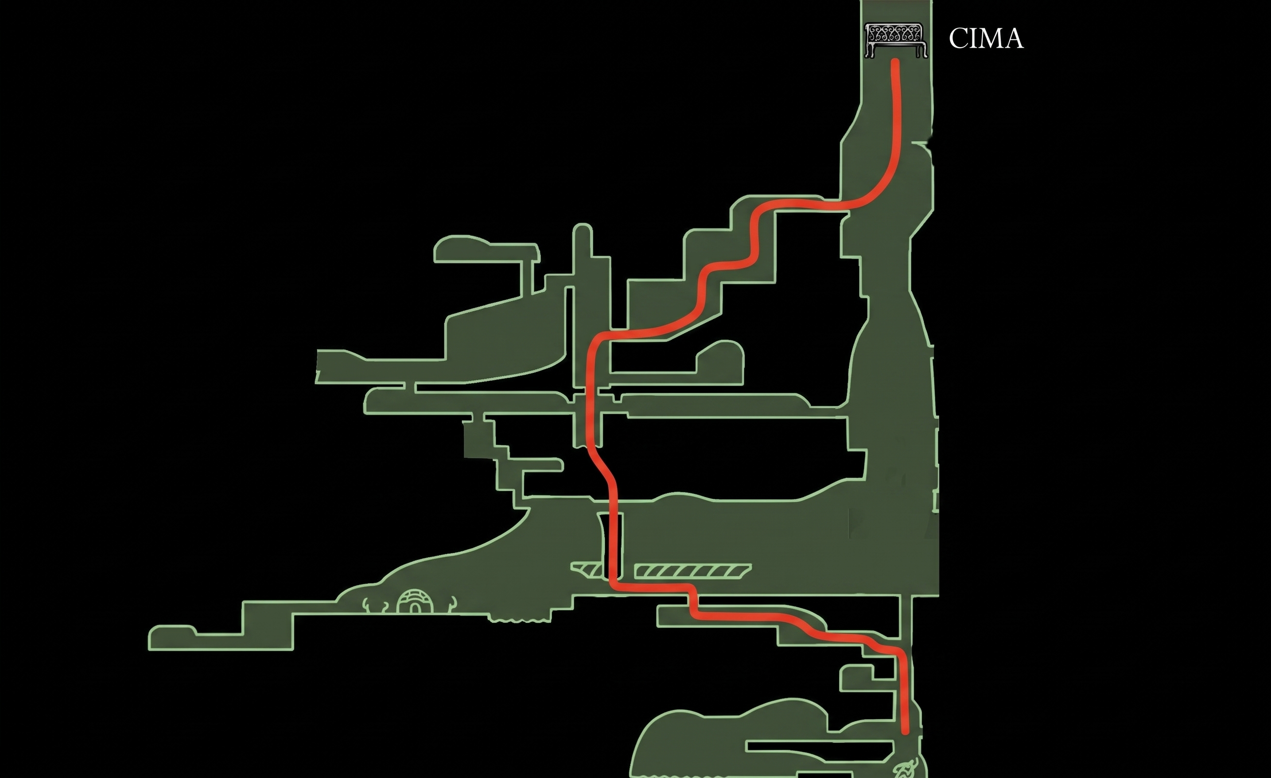 Moss Grotto Map